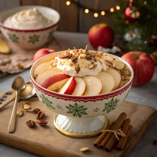 Festliche Apfel-Zimt-Creme mit Vanille