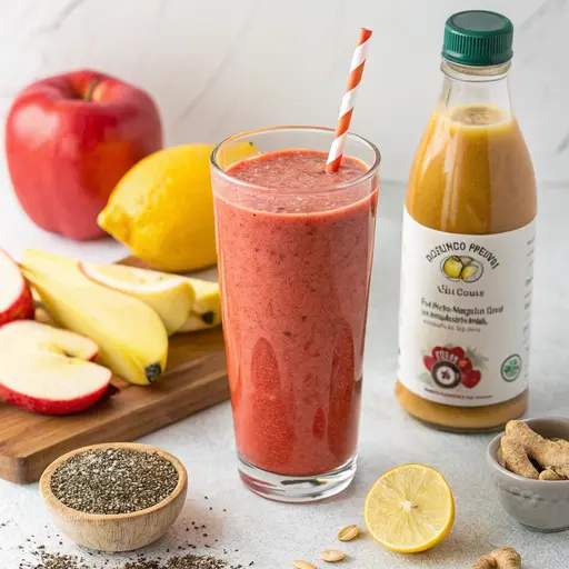 Erfrischender Gemüse-Smoothie mit Apfel-Banane
