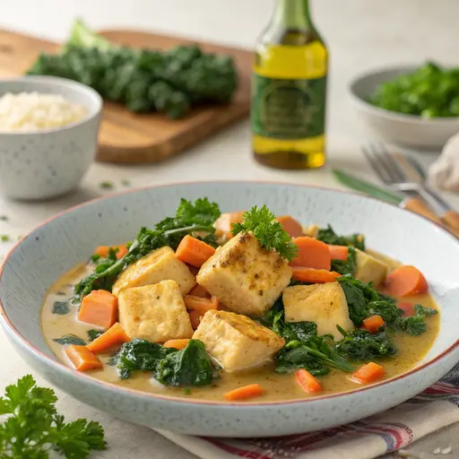 Tofu-Chinakohl-Pfanne mit Möhren