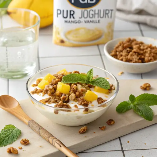 Sommerlicher Granatapfel-Joghurt Dessert