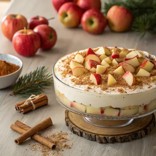 Weihnachtliches Marzipan-Quark-Dessert