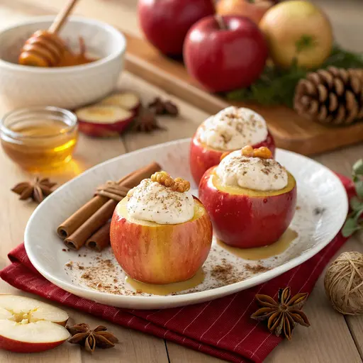 Weihnachtliches Bratapfel-Dessert