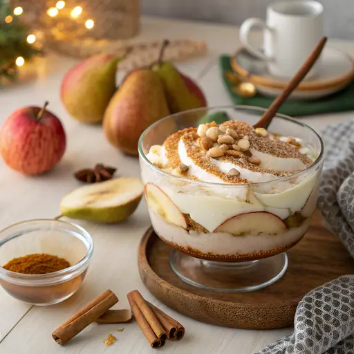 Winterliches Birnen-Schichtdessert